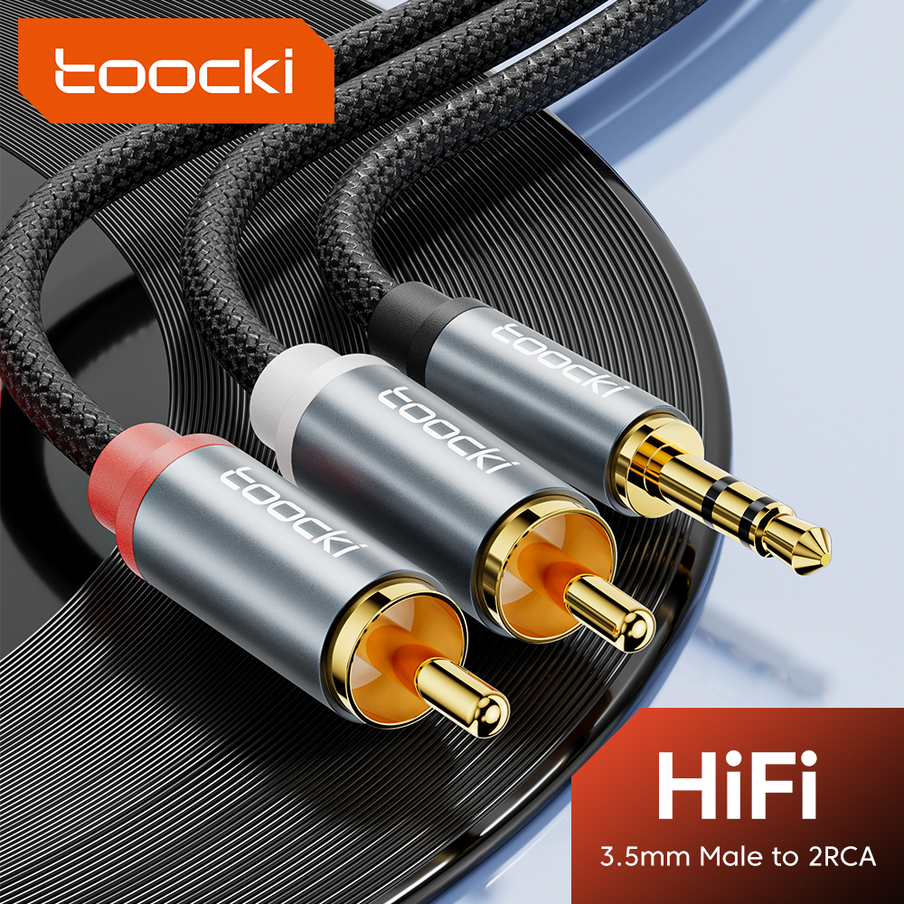 Home Cinema Furniture - Toocki RCA Cable HiFi Stereo 3.5mm
