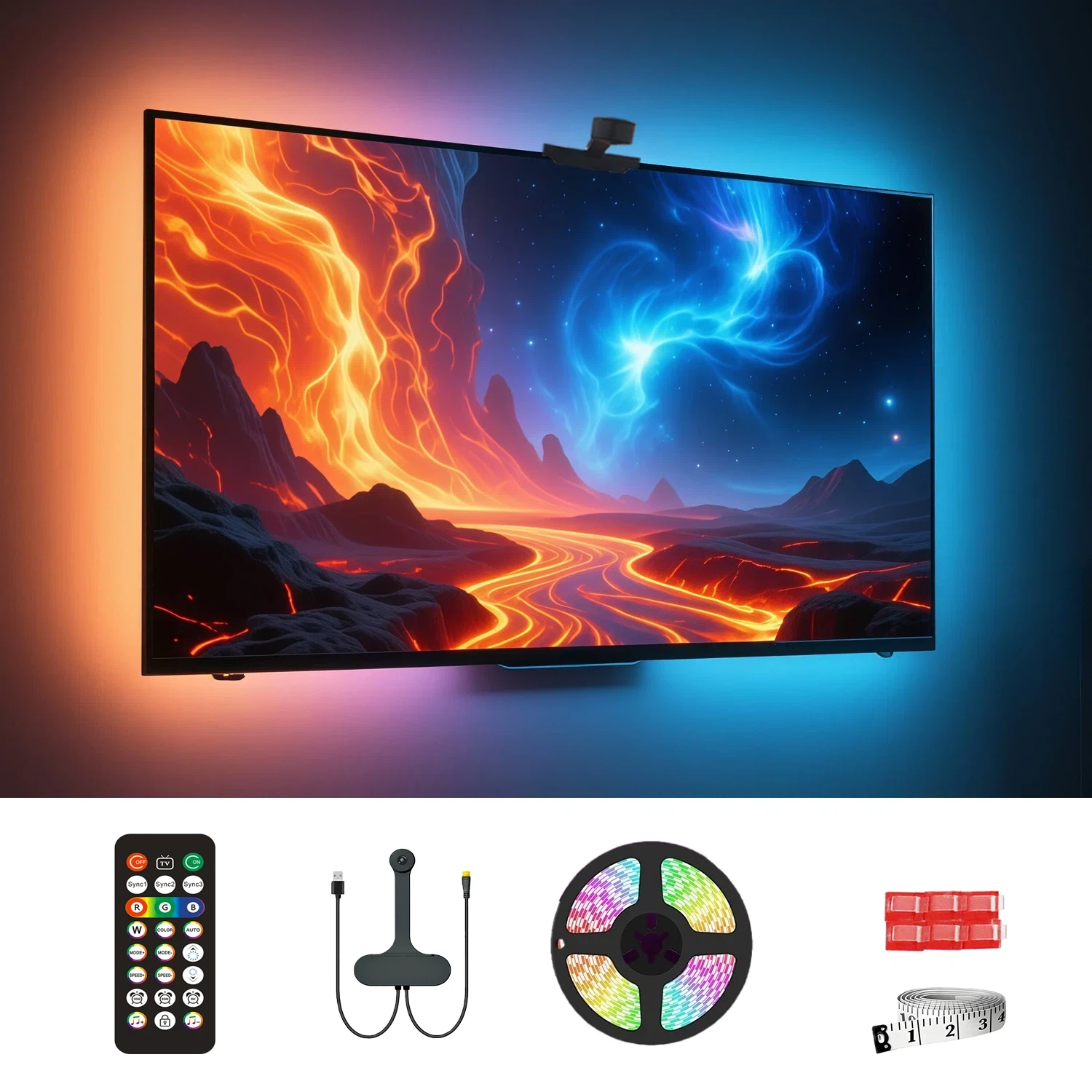 Home Cinema Furniture - WACUAAO AI Sync LED TV Backlight