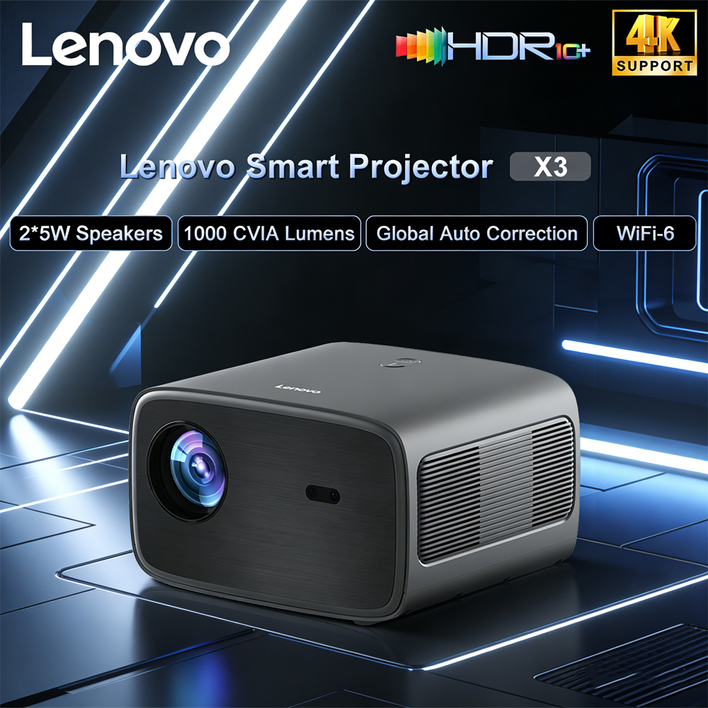 Home Cinema Complet - Lenovo X3 4K Projector HDR 10
