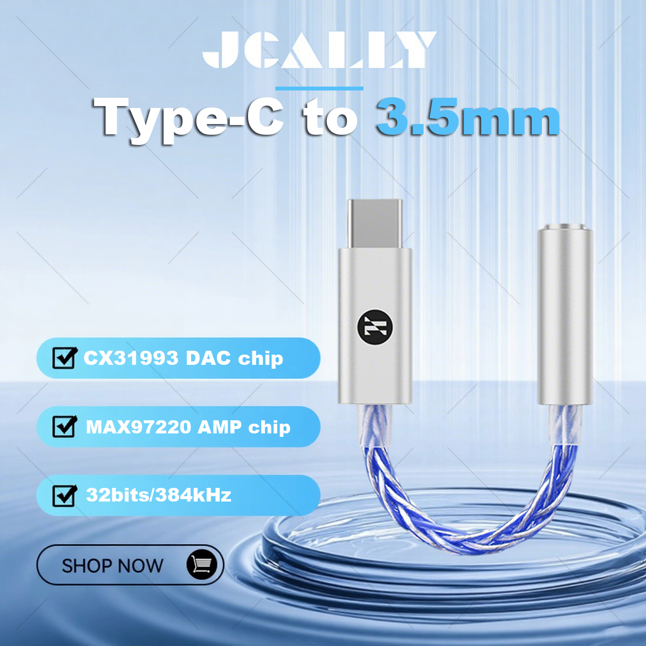 Home Cinema Hifi - JCALLY JM6 Pro Type-C to 3.5mm