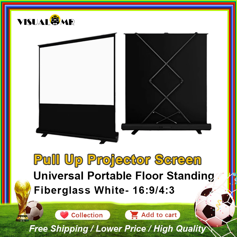 Home Cinema Portable - Portable Projector Screen Pull Up 60-120inch