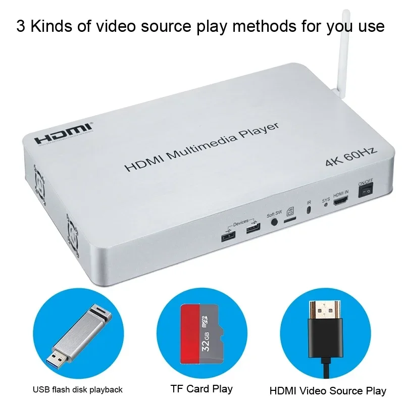 4K 60Hz 10 Channel HDMI Multim - 4K Media Player 评论和价格