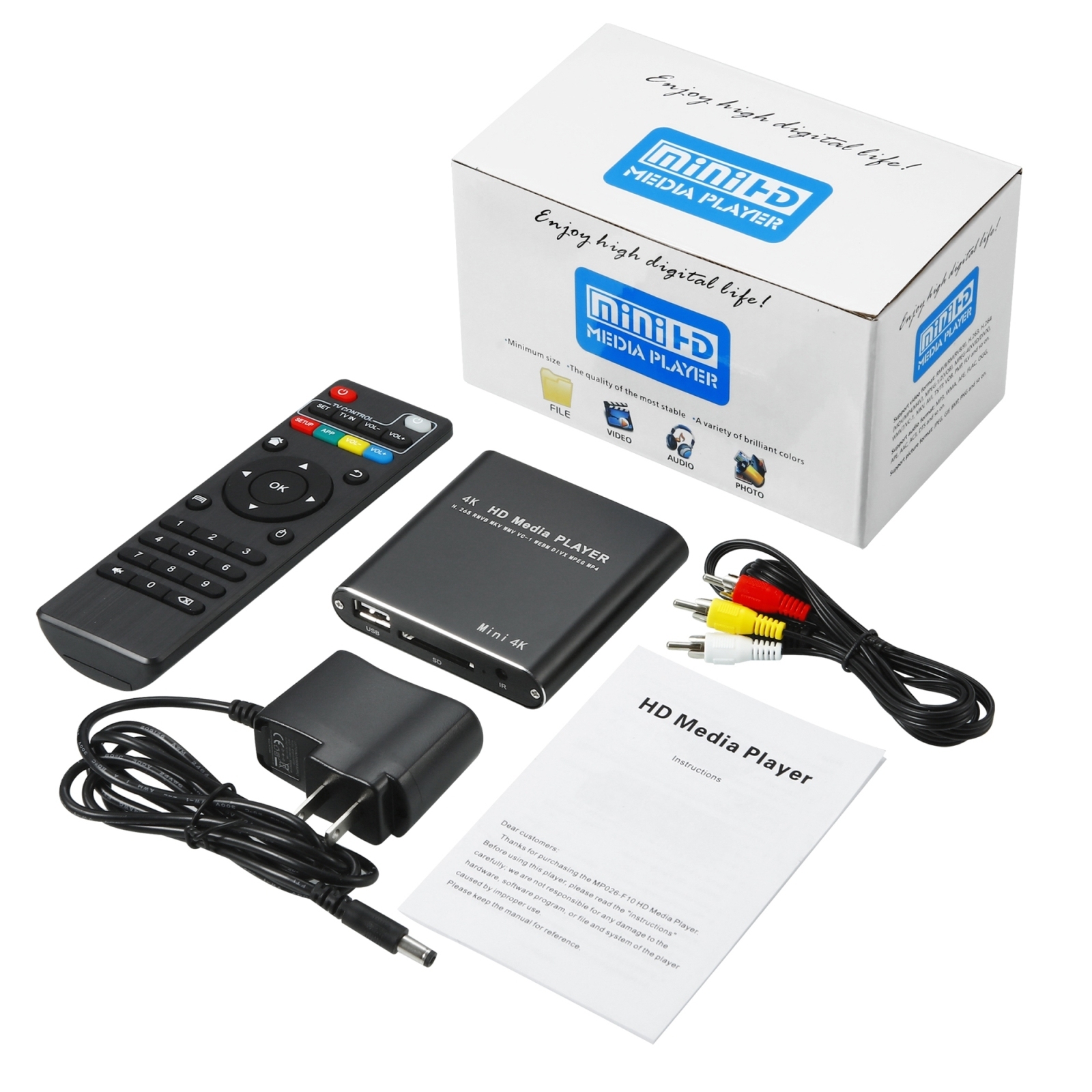 X9 HD Multimedia Player 4K Vid - 4K Media Player 评论和价格
