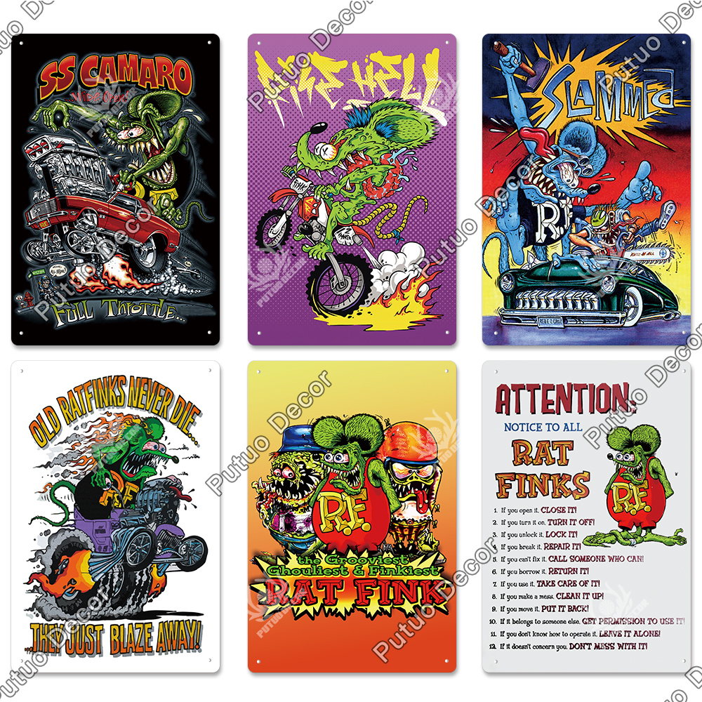 Putuo Decor Rat Fink Vintage P - Home Cinema Logo 评论和价格