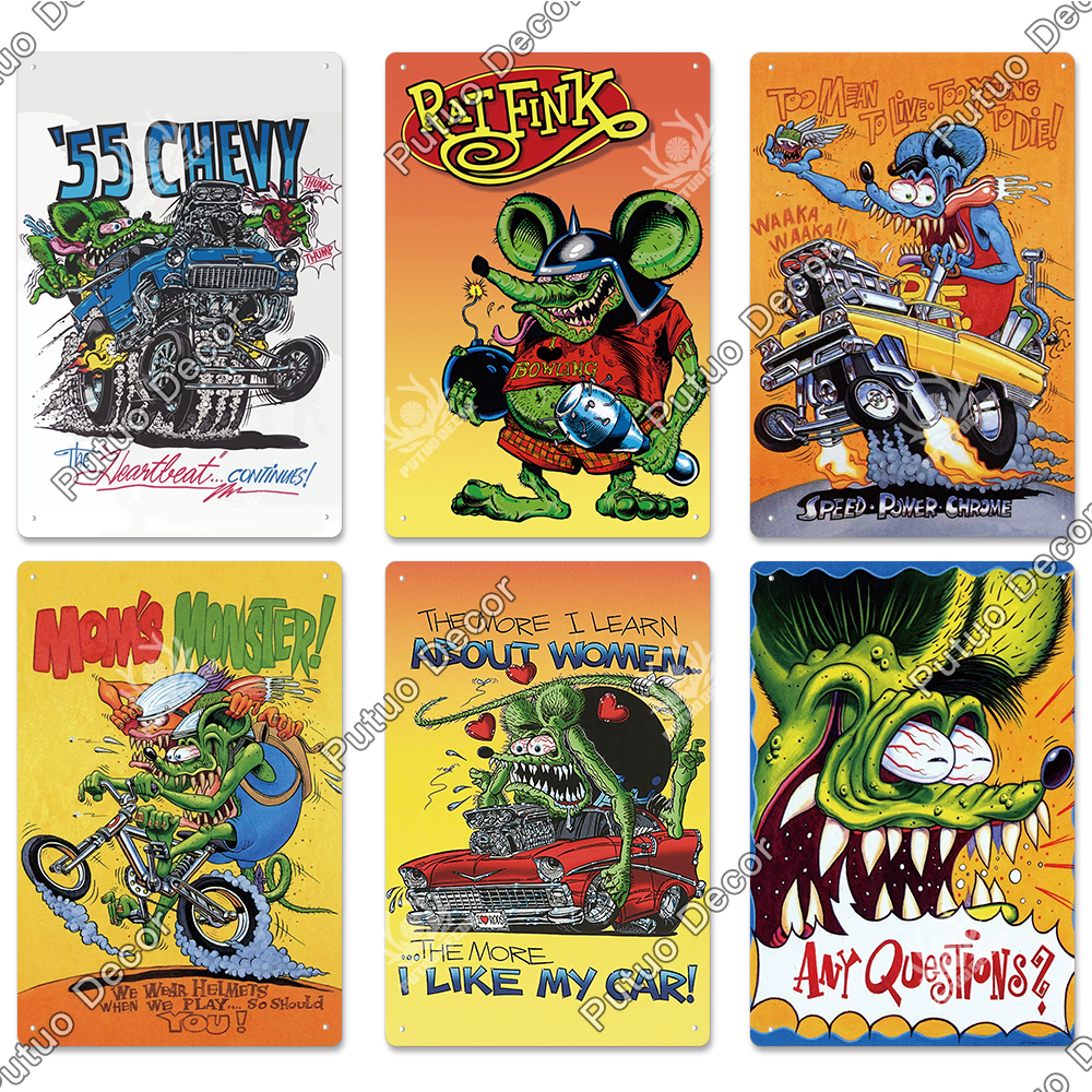 Putuo Decor Rat Fink Vintage P - Home Cinema Logo 评论和价格