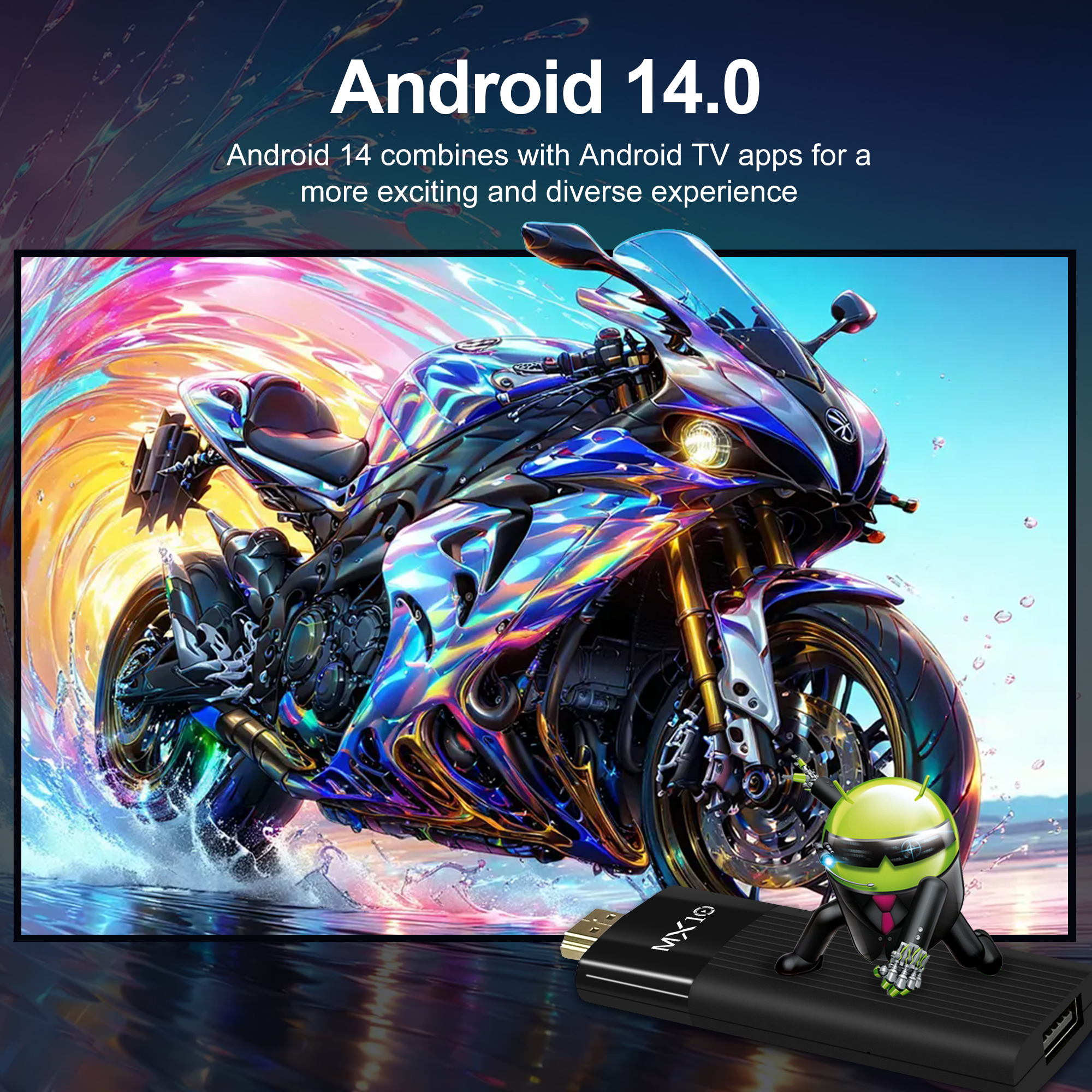 Versión en vivo de Android 14  - 4K Media Player 评论和价格