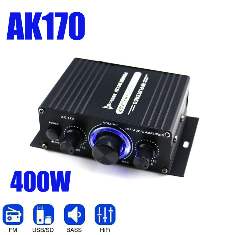 AK170 Mini Digital Power Audio - Home Cinema Audio System 评论和价格