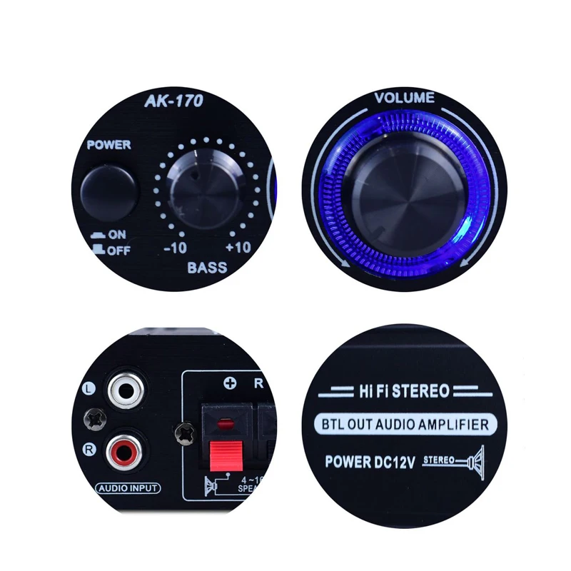 AK170 Mini Digital Power Audio - Home Cinema Audio System 评论和价格