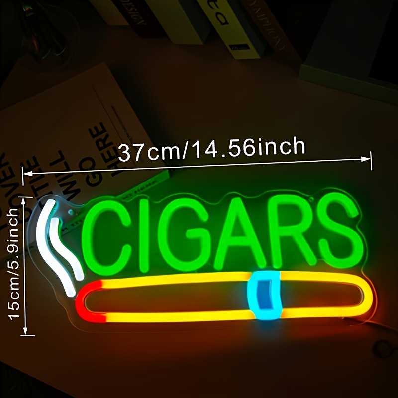Cigar Shop Neon Sign, For Home - Home Cinema Logo 评论和价格