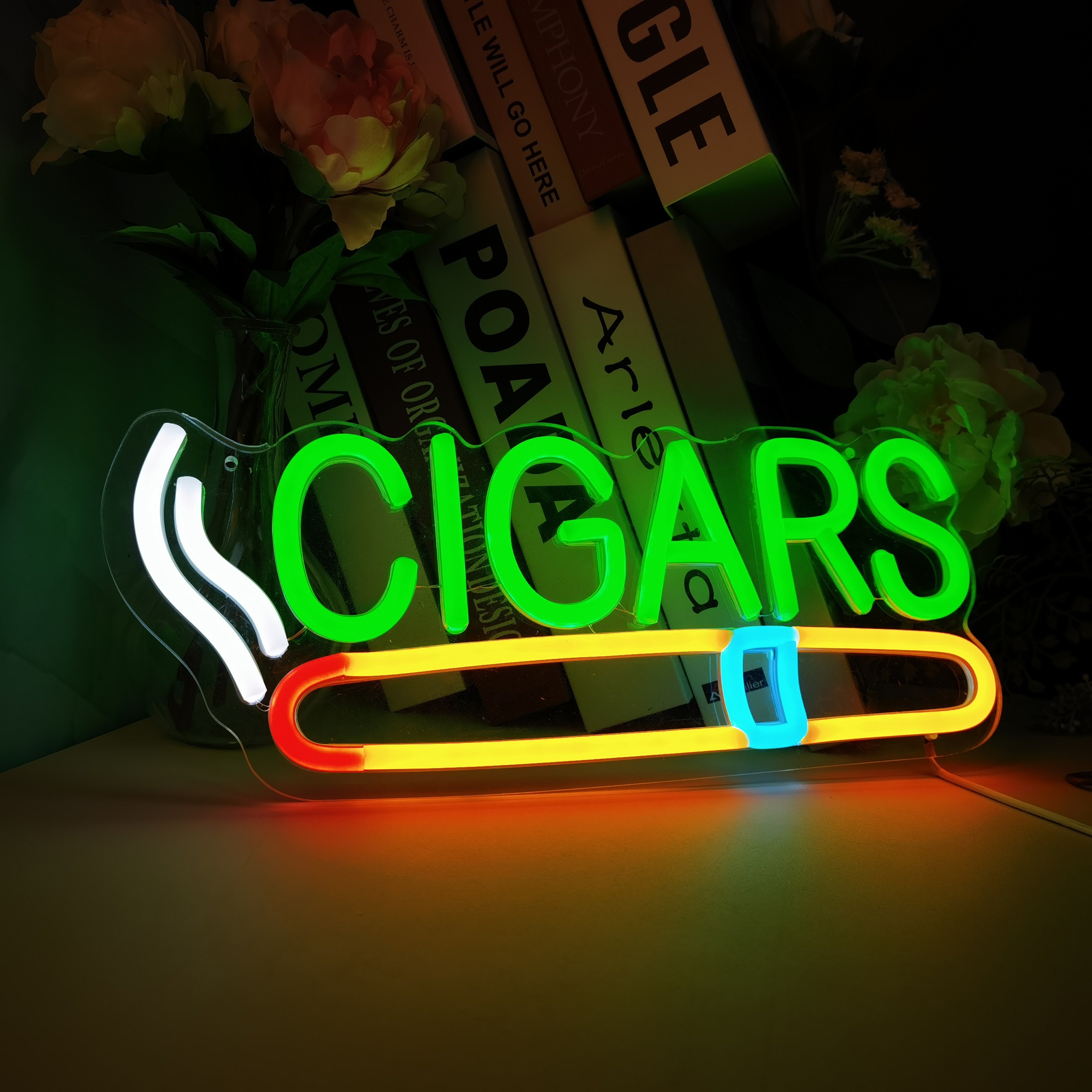 Cigar Shop Neon Sign, For Home - Home Cinema Logo 评论和价格