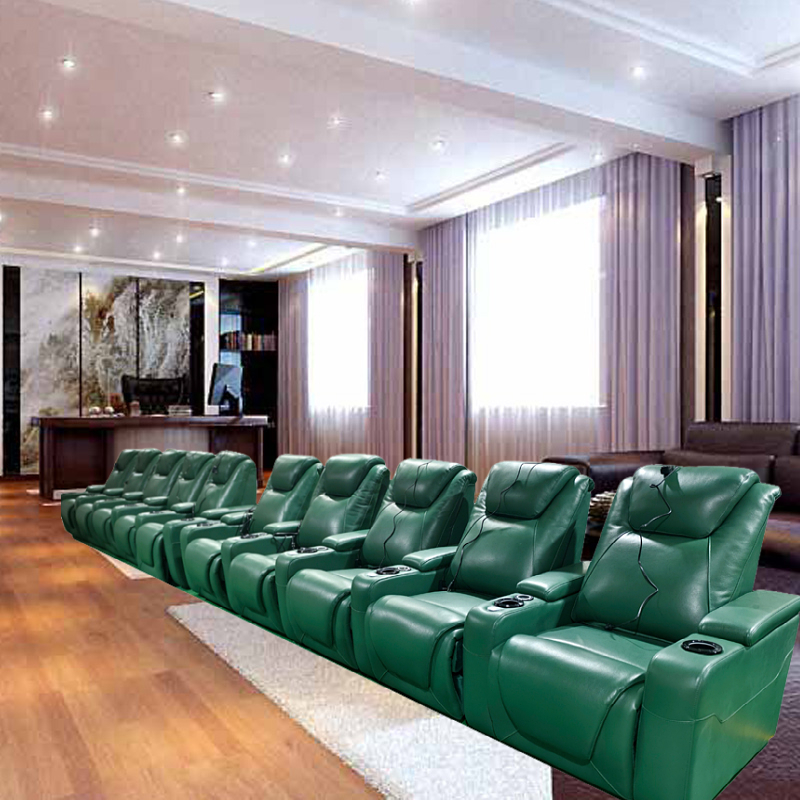 -Green Color Home Furniture 4  - Home Cinema Couch 评论和价格