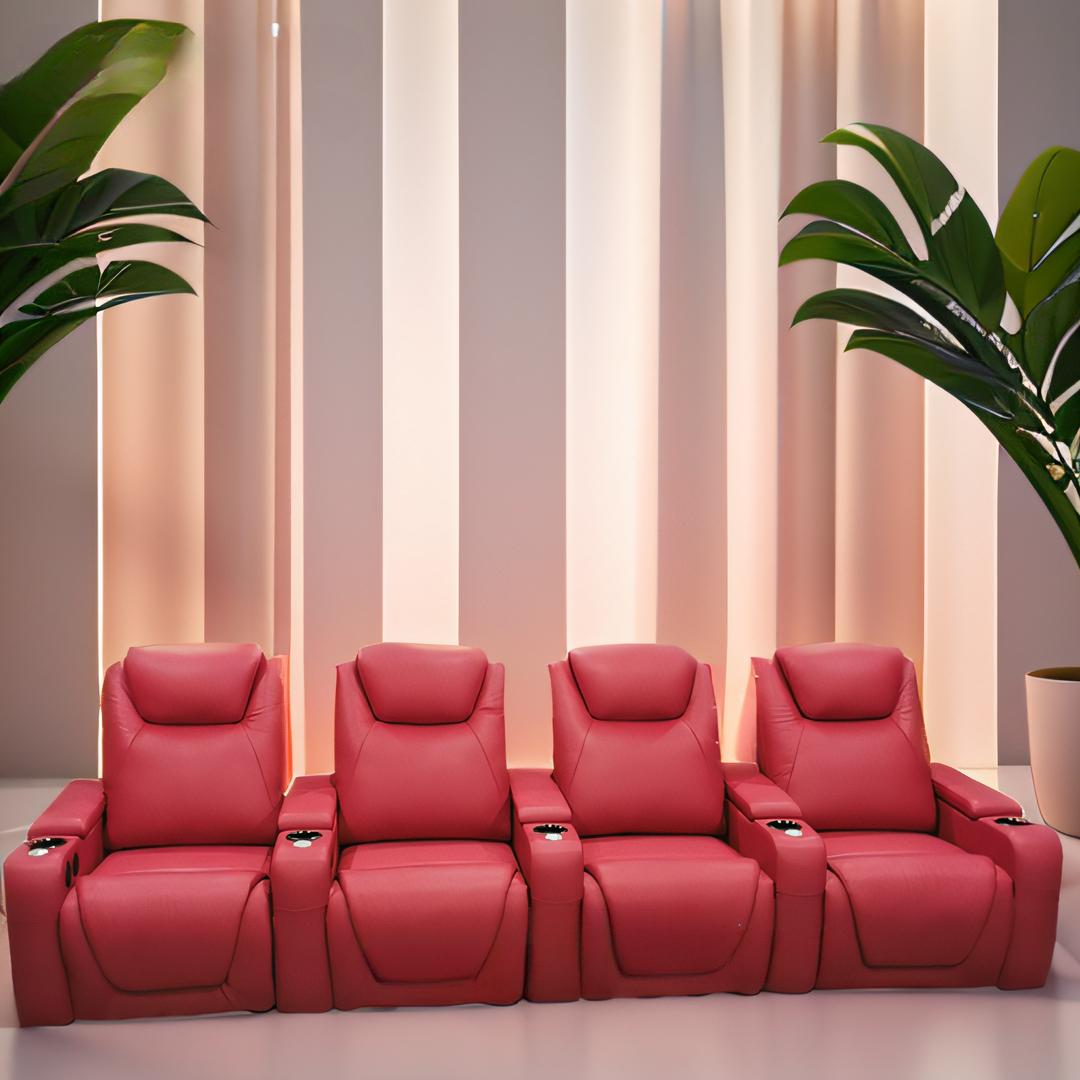 -Green Color Home Furniture 4  - Home Cinema Couch 评论和价格