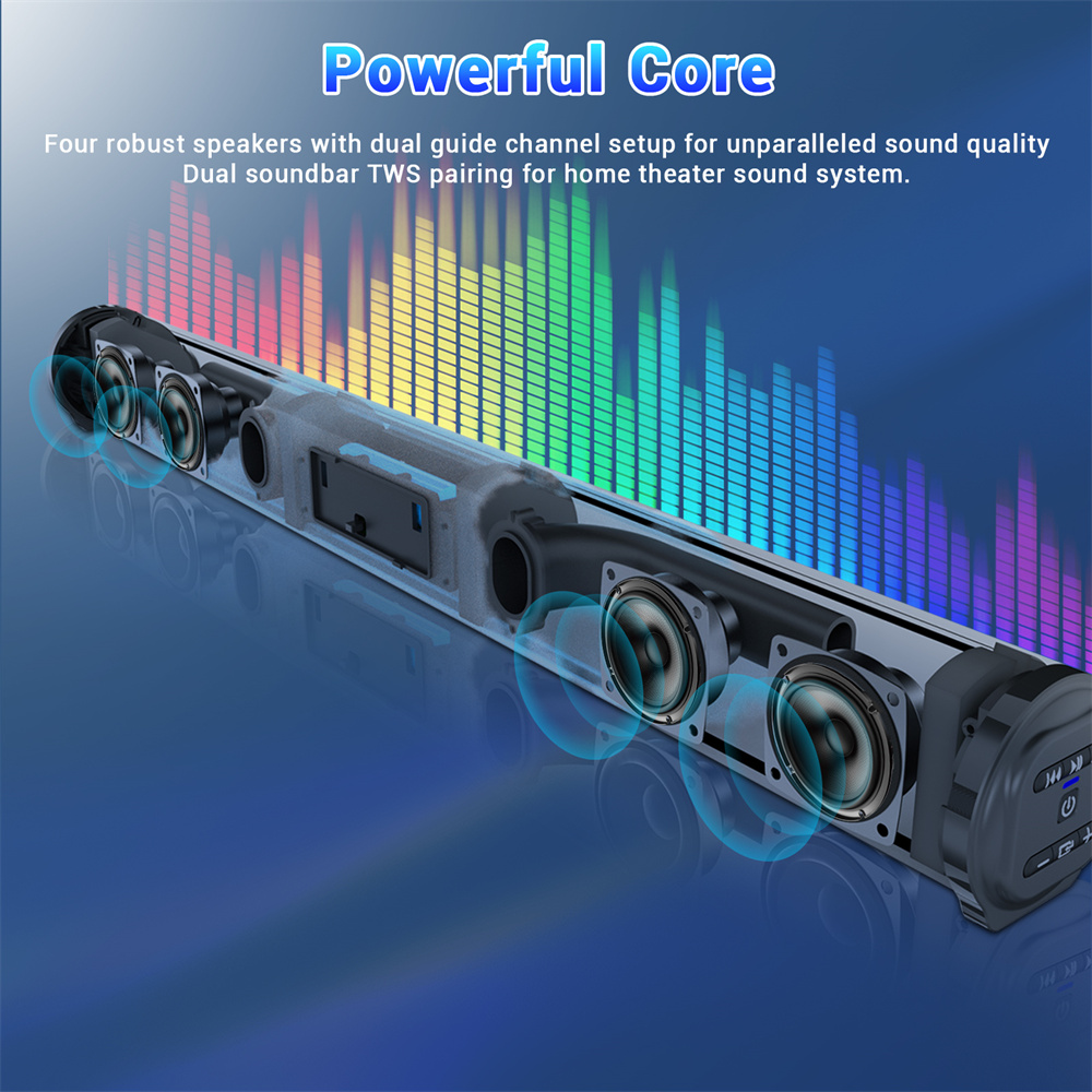 Sound Bar TV Sound System Blue - Home Cinema Complet 评论和价格