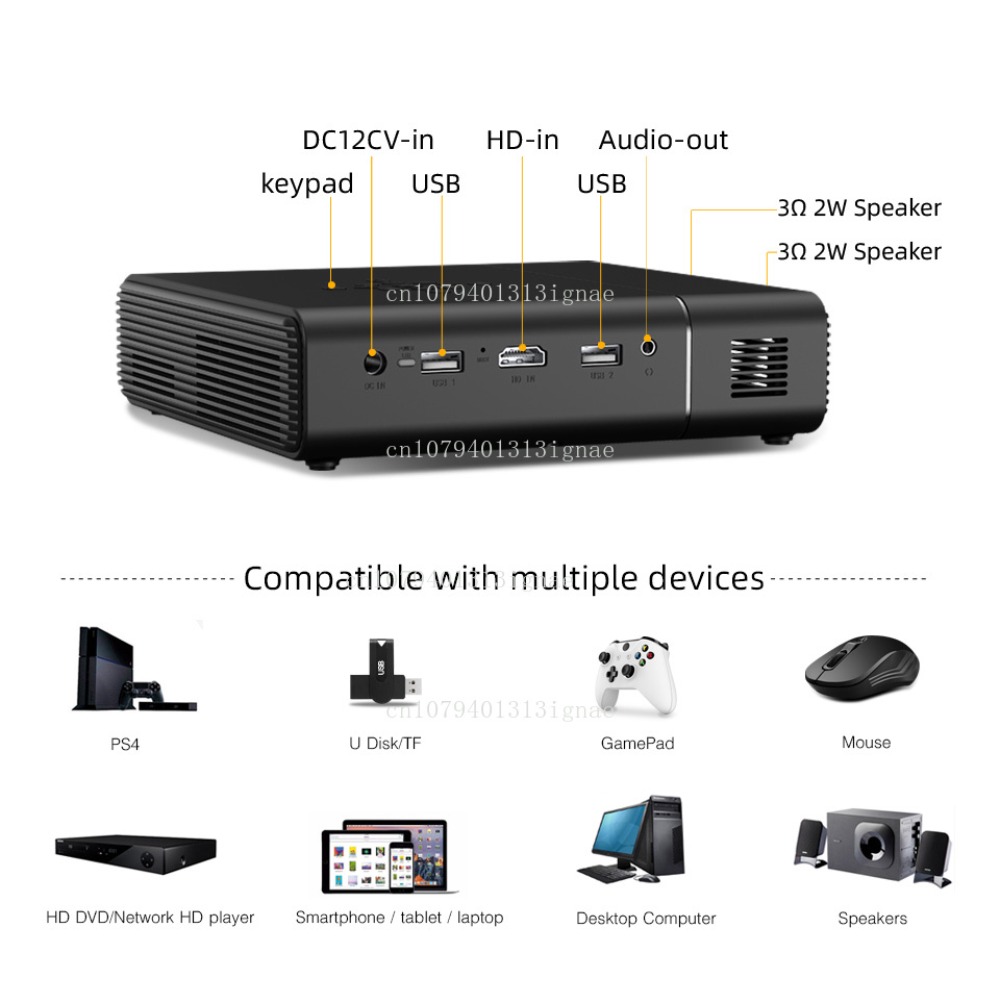 U30 Top Sale 3D 4K Projector P - Home Cinema Portable 评论和价格