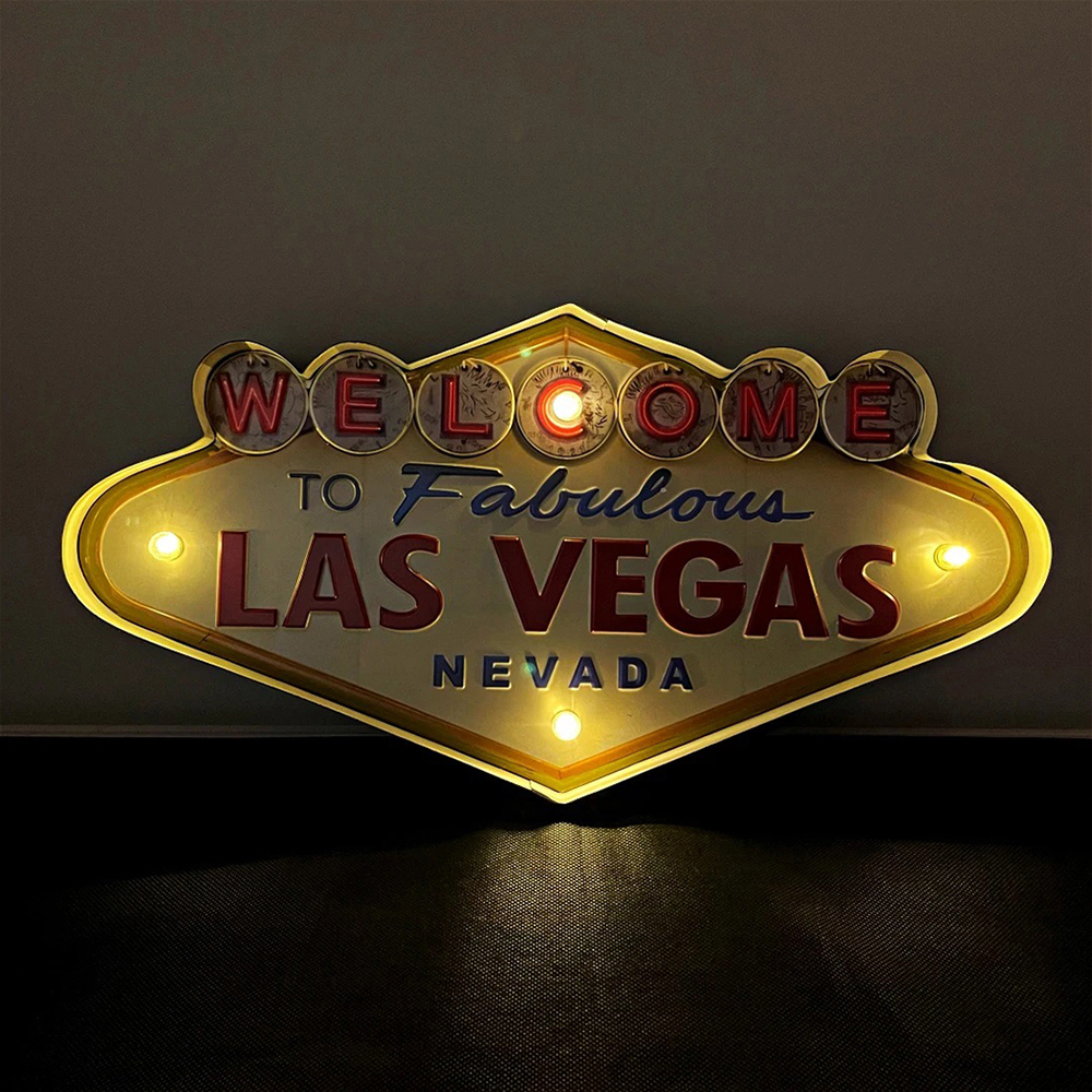 Las Vegas Retro Light Sign,50s - Home Cinema Logo 评论和价格