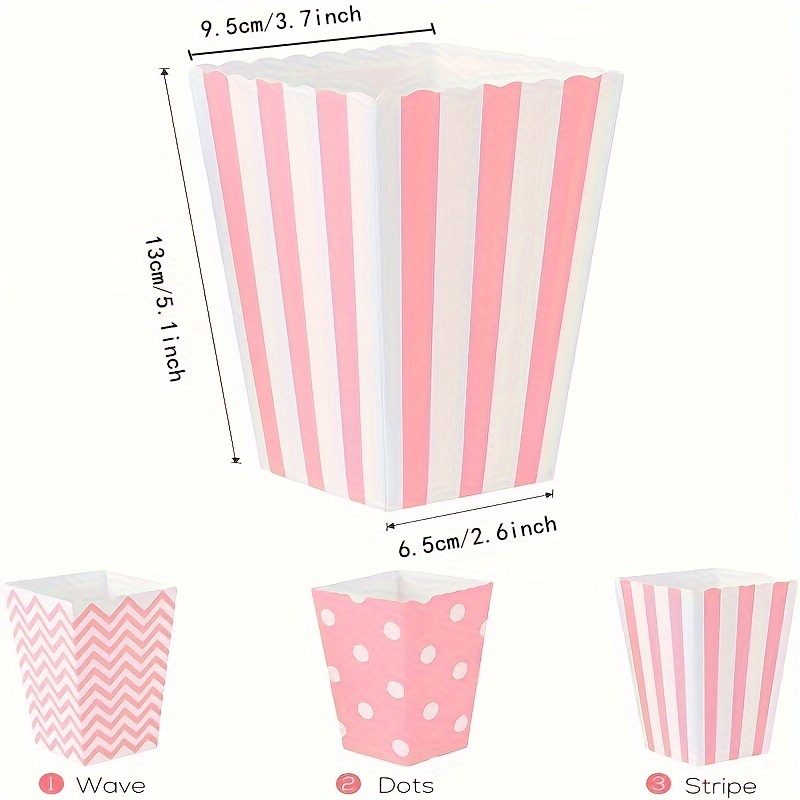 12pcs/pack, Pink Paper Popcorn - Home Cinema Furniture 评论和价格