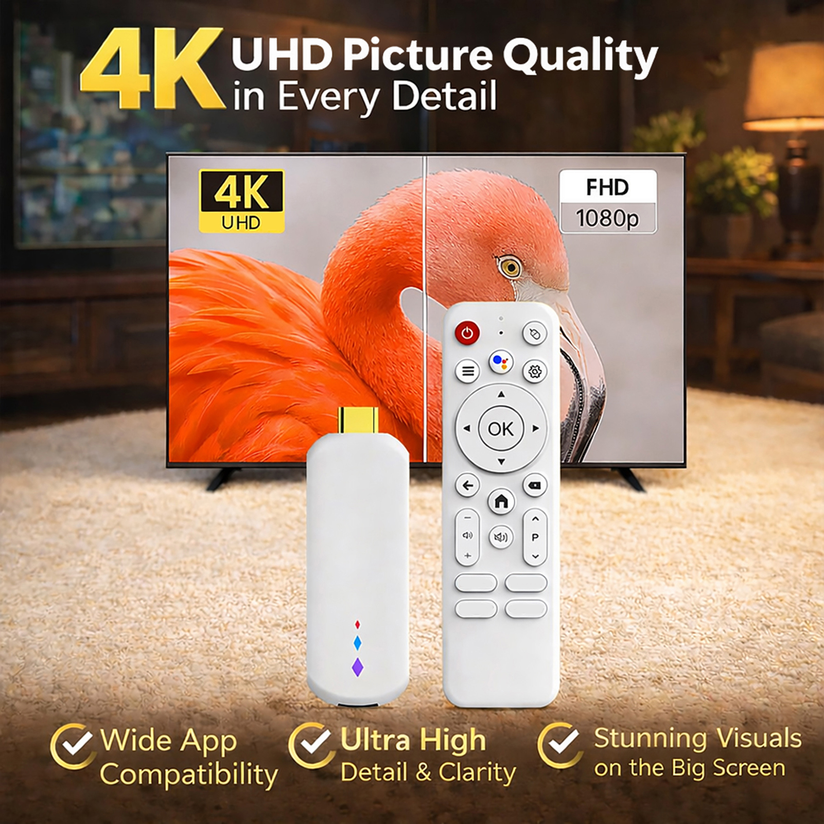 Portable Remote Control TV Box - 4K Media Player 评论和价格