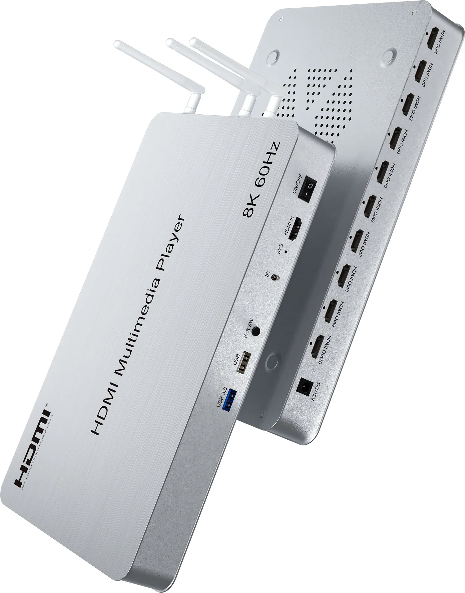 H.265 8K 60Hz 10 Port HDMI Med - 4K Media Player 评论和价格