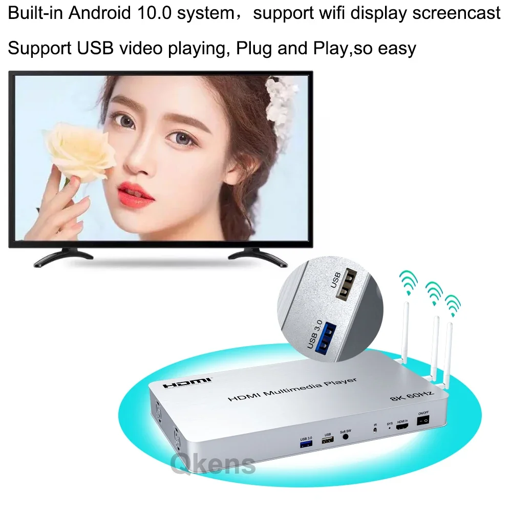 H.265 8K 60Hz 10 Port HDMI Med - 4K Media Player 评论和价格