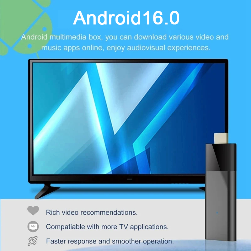 4K Android 16 TV Stick Smart T - 4K Media Player 评论和价格