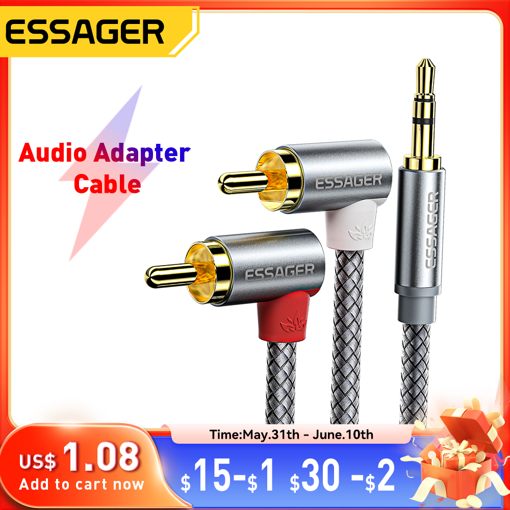 Essager 90 ° Angle RCA Audio S - Home Cinema Furniture 评论和价格