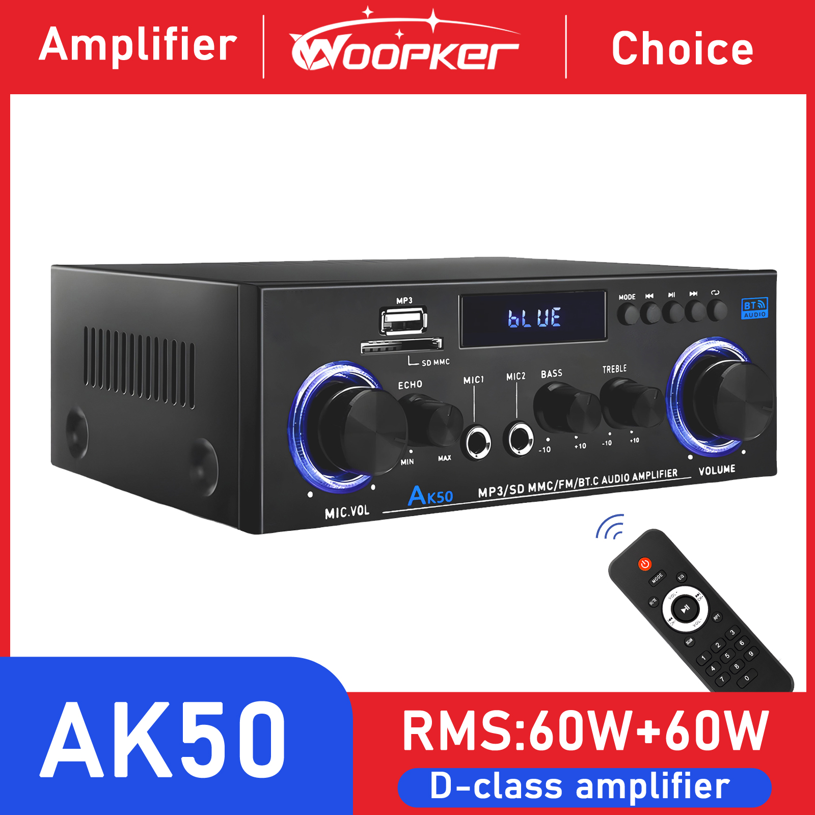 Woopker AK50 HIFI Audio Amplif - Home Cinema Audio System 评论和价格