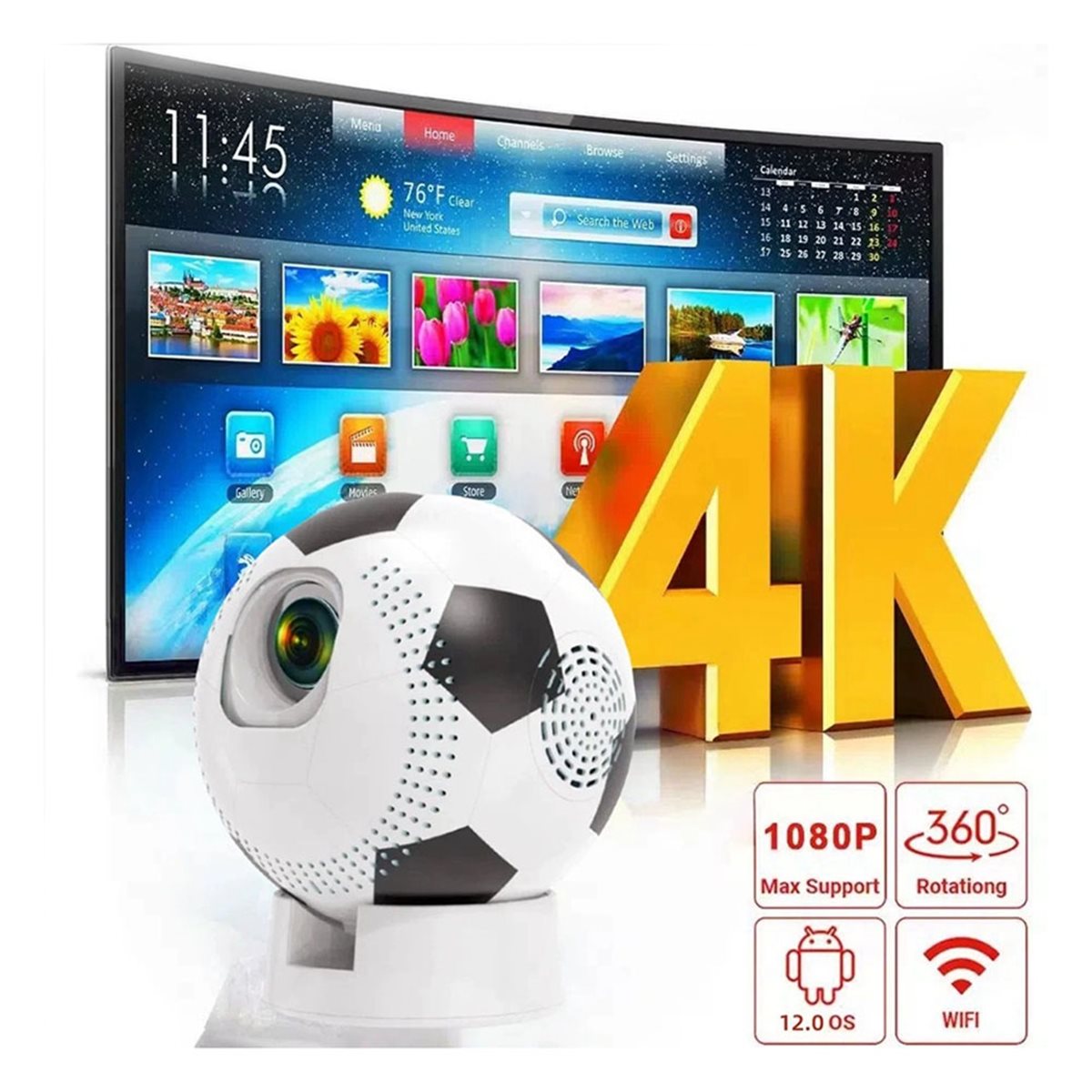 Punctual- Q8 Portable Mini Pro - Home Cinema Portable 评论和价格