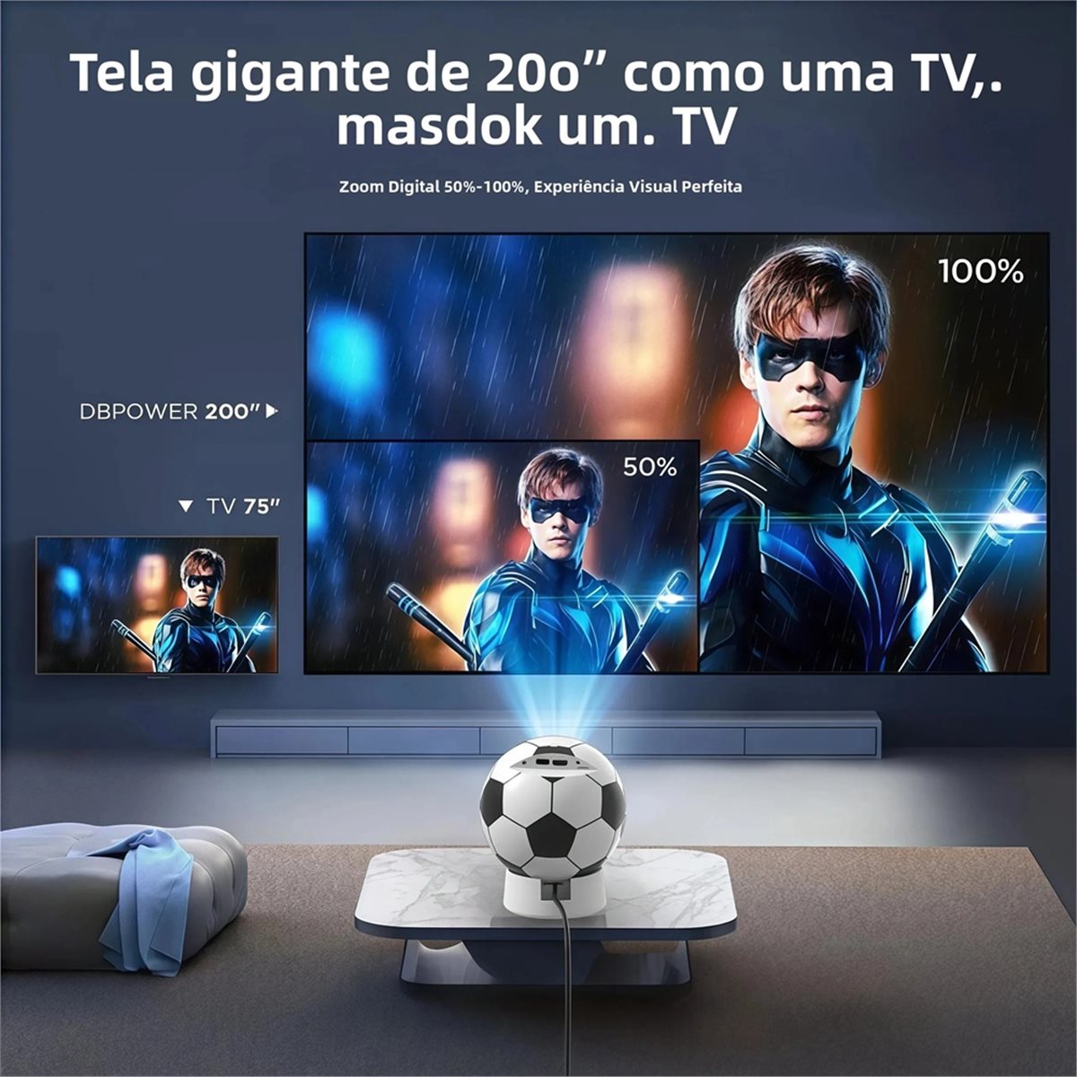 Punctual- Q8 Portable Mini Pro - Home Cinema Portable 评论和价格