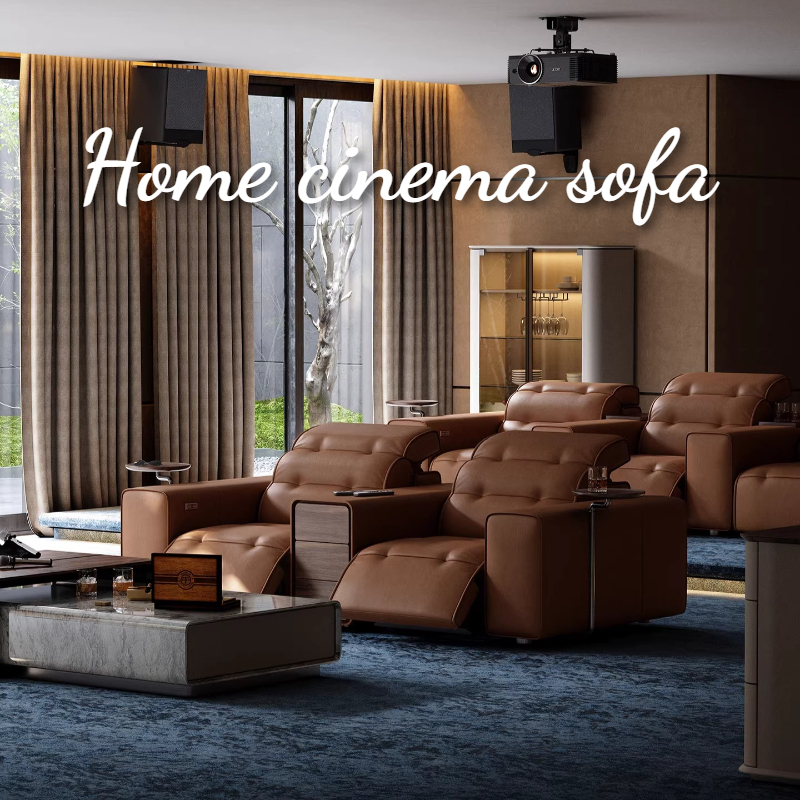 Top-grain Leather Electric Sof - Home Cinema Couch 评论和价格