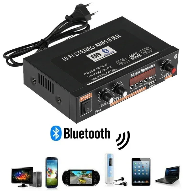 G30 Audio Amplifier 45Wx2 Chan - Home Cinema Audio System 评论和价格