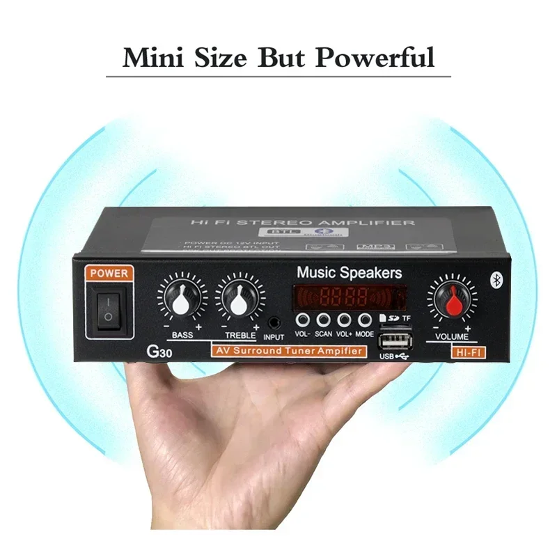 G30 Audio Amplifier 45Wx2 Chan - Home Cinema Audio System 评论和价格