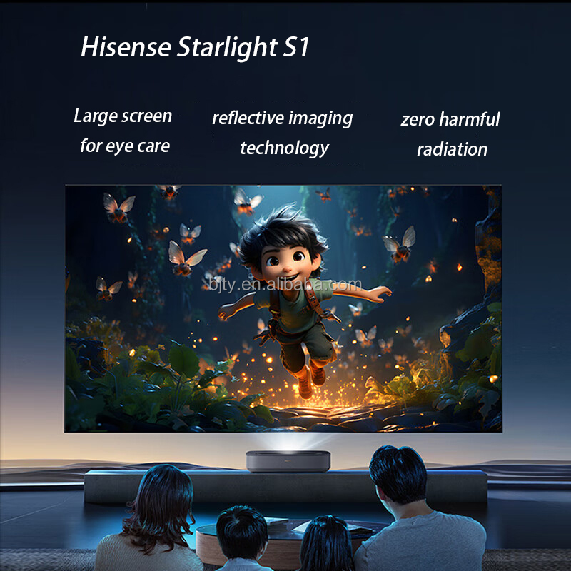 S1 100 Inch UST 4K  TV Project - Home Cinema Ultra Short Throw Projector 评论和价格