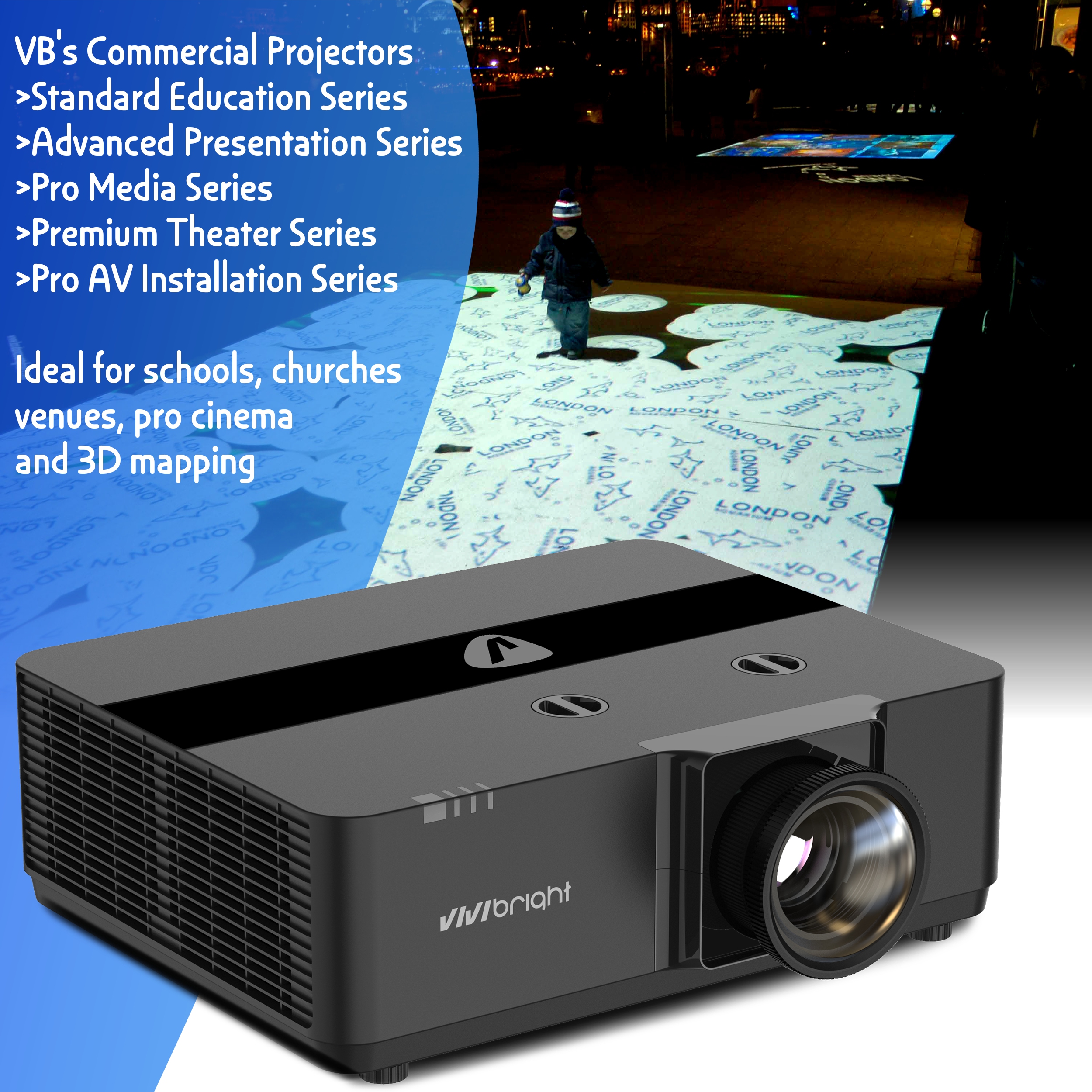 VIVIBRIGHT KD2000UCST Projecto - Home Cinema Ultra Short Throw Projector 评论和价格