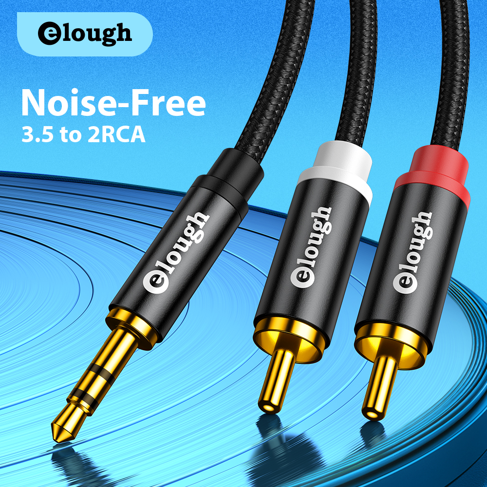 Elough RCA Cable AUX RCA Speak - Home Cinema Furniture 评论和价格
