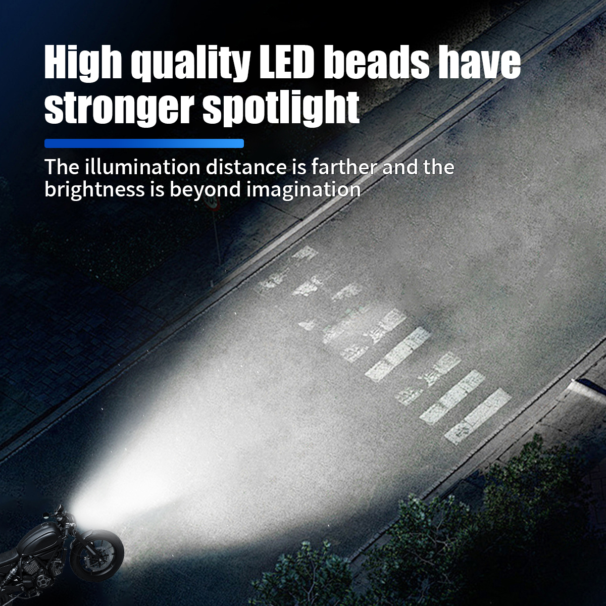 1/2pcs H4 LED Motorcycle Headl - Projector Lamp Replacement 评论和价格