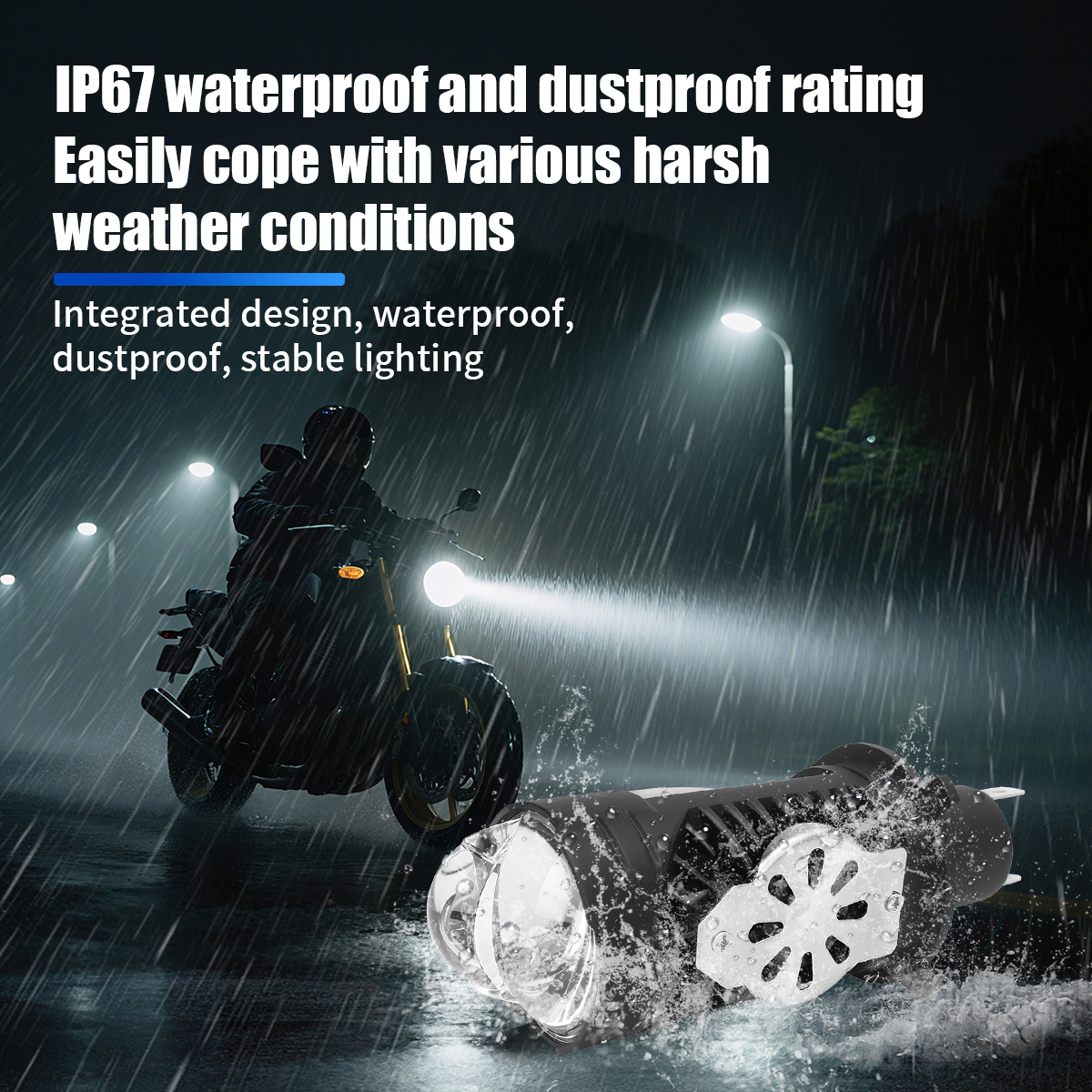 1/2pcs H4 LED Motorcycle Headl - Projector Lamp Replacement 评论和价格