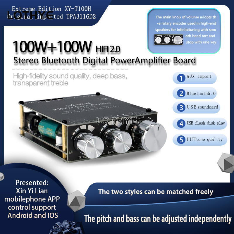 100w+100w Bluetooth 5.0 Power  - Home Cinema Installation 评论和价格
