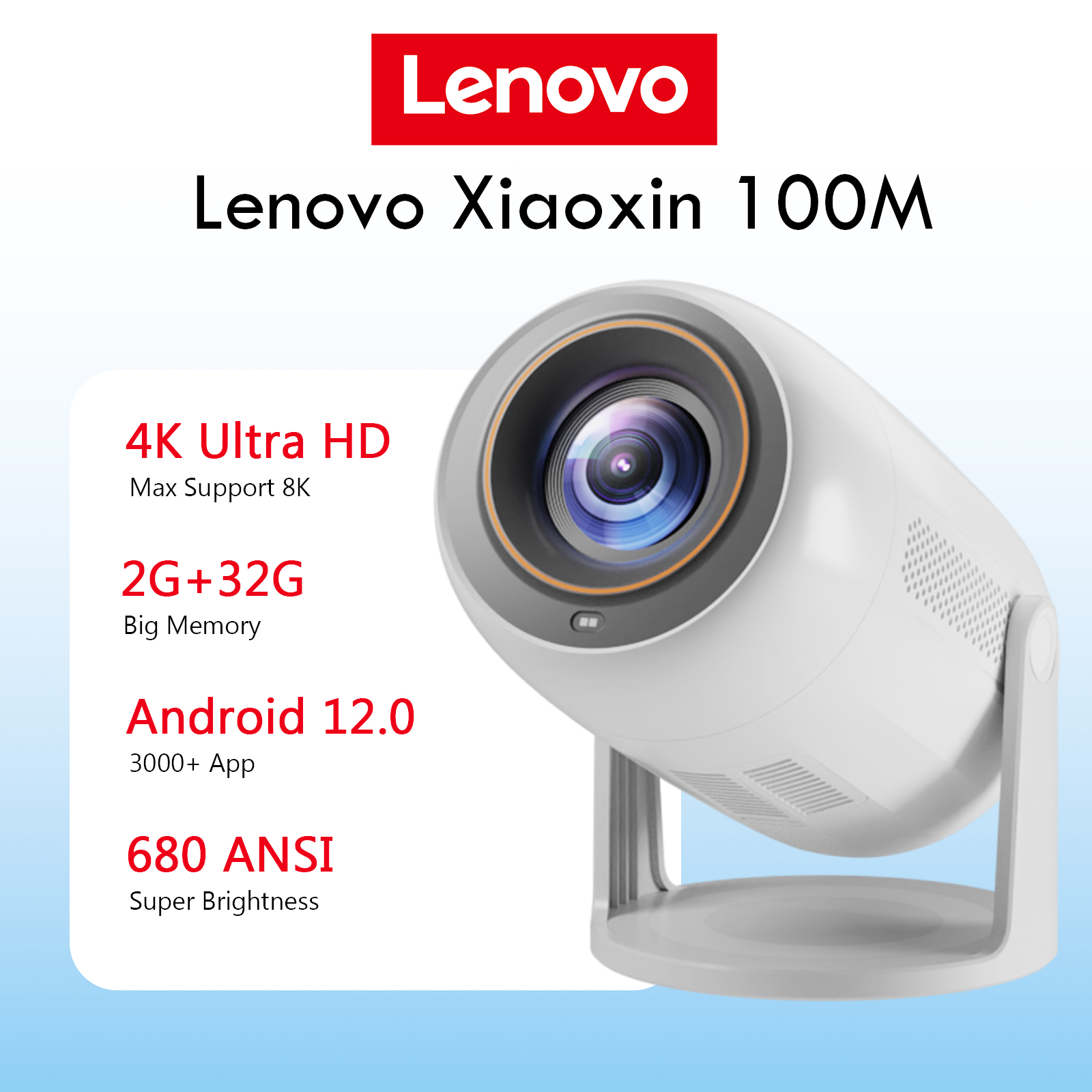 Lenovo Portable 4K Projector 1 - Home Cinema Complet 评论和价格