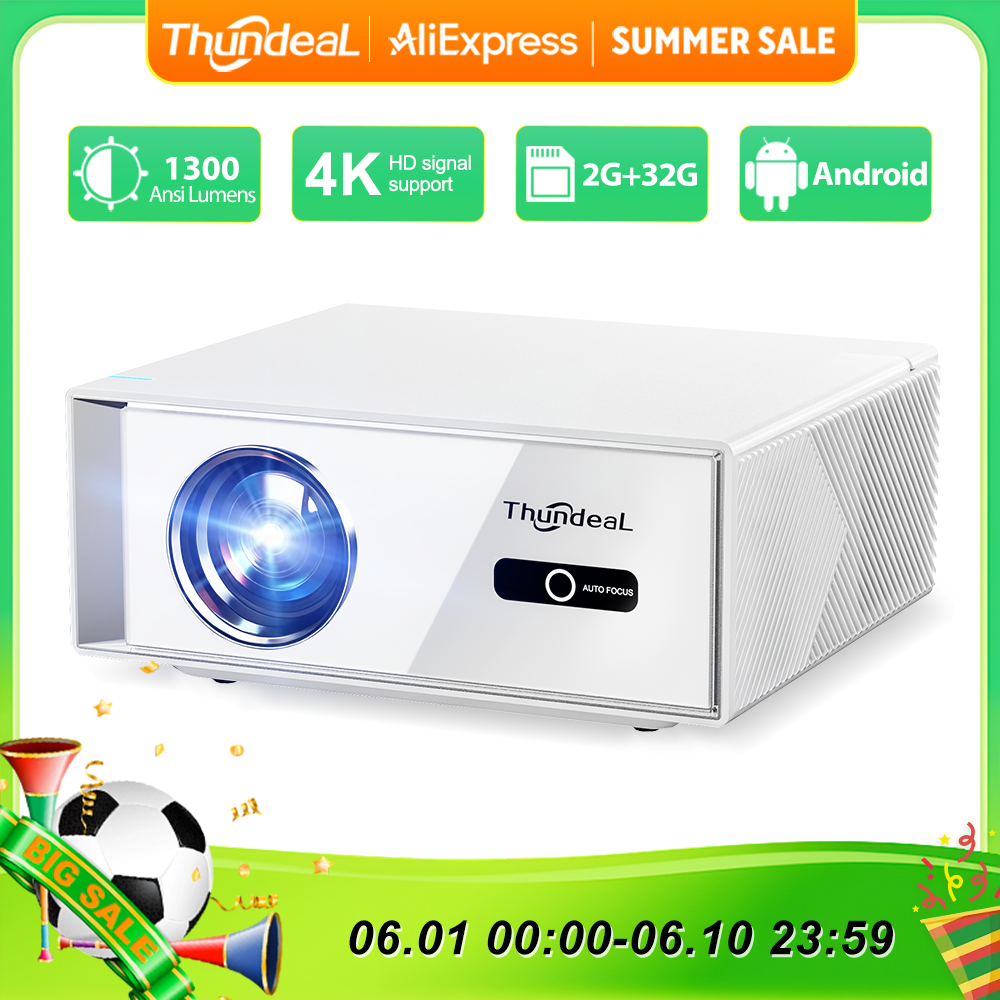 ThundeaL TD95W Projector 4K Fu - Home Cinema Complet 评论和价格