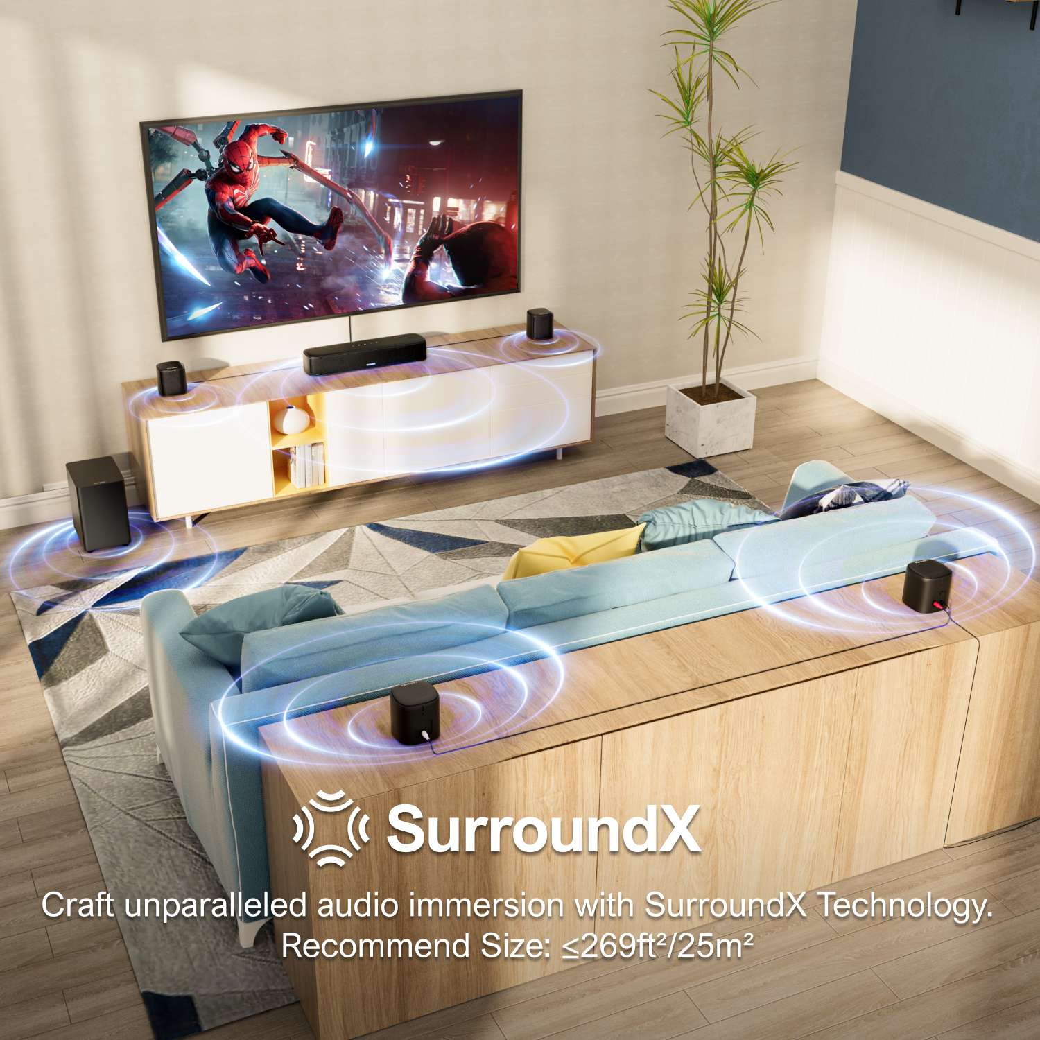 ULTIMEA 7.1 Channel Sound Bar  - Home Cinema Installation 评论和价格