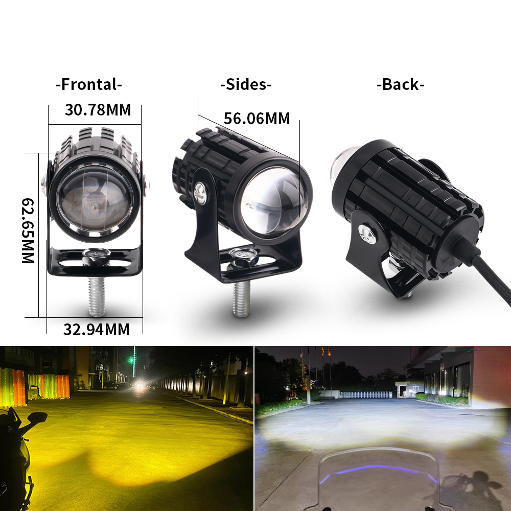 2PCS Universal Motorcycle LED  - Projector Lamp Replacement 评论和价格