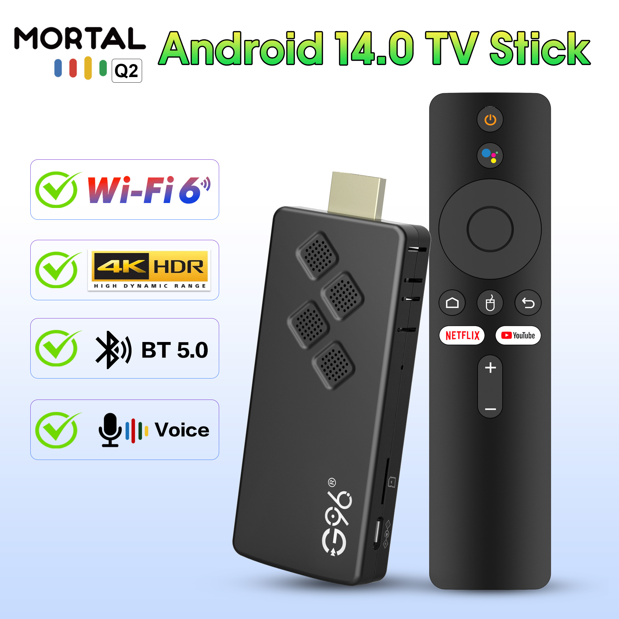 Q2 New Smart TV Stick High-per - 4K Media Player 评论和价格