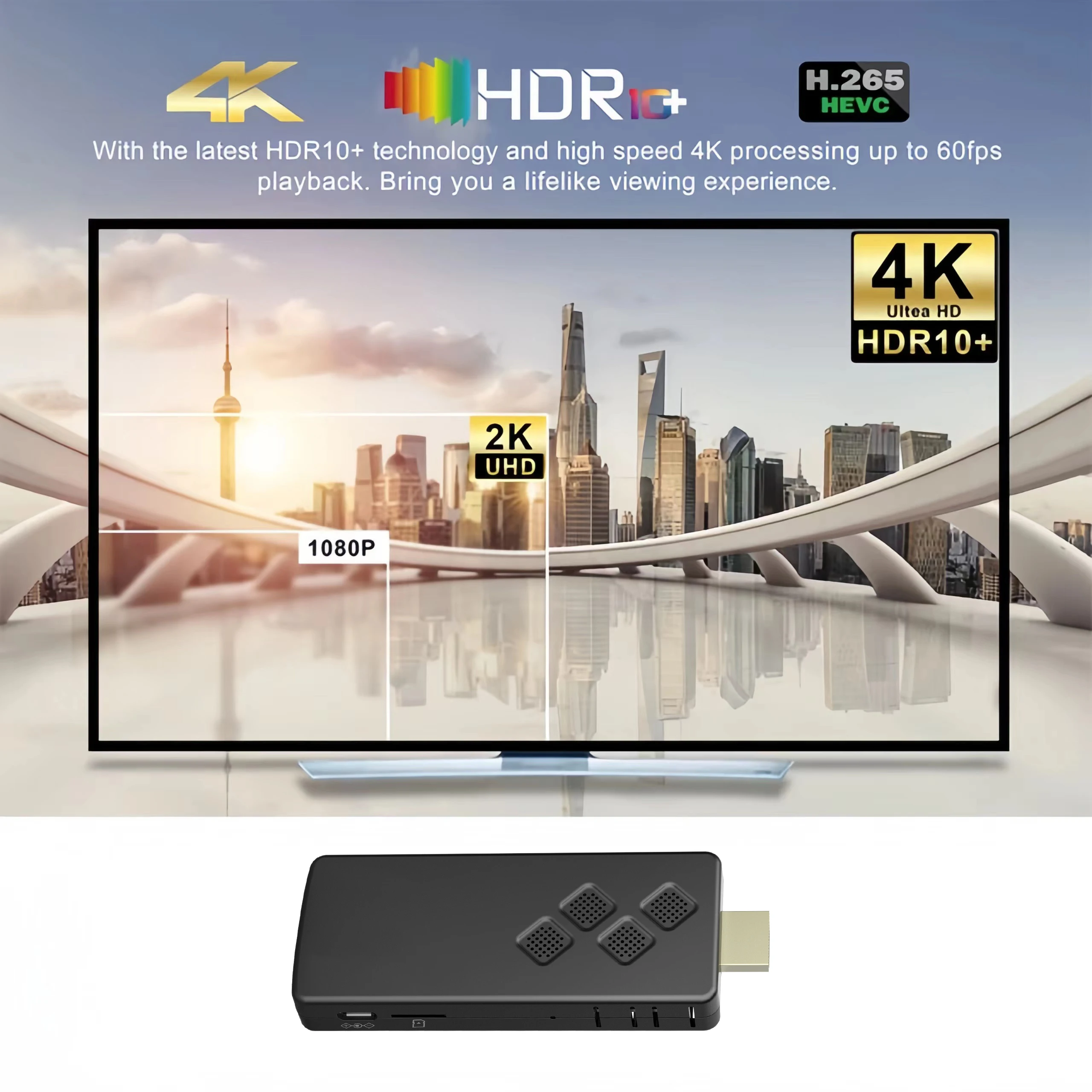Q2 New Smart TV Stick High-per - 4K Media Player 评论和价格