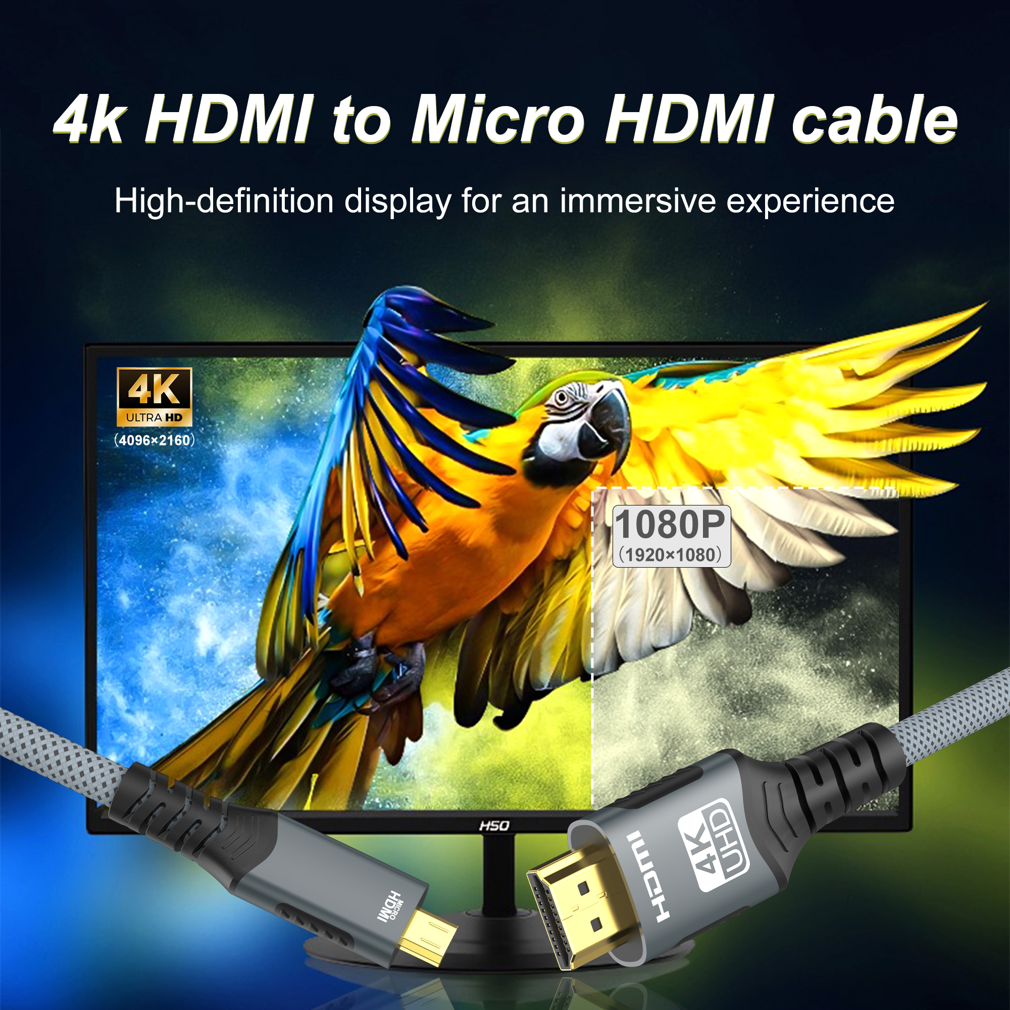 4K Micro HDMI-Compatible to HD - 4K Media Player 评论和价格