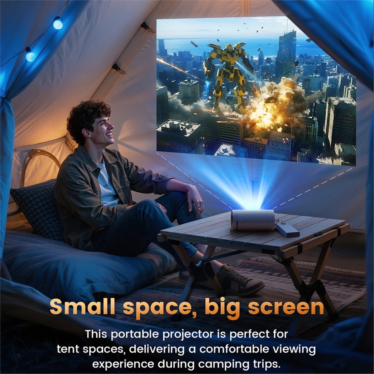 A73T Q8 Mini Android 13 WIFI 6 - Home Cinema Portable 评论和价格