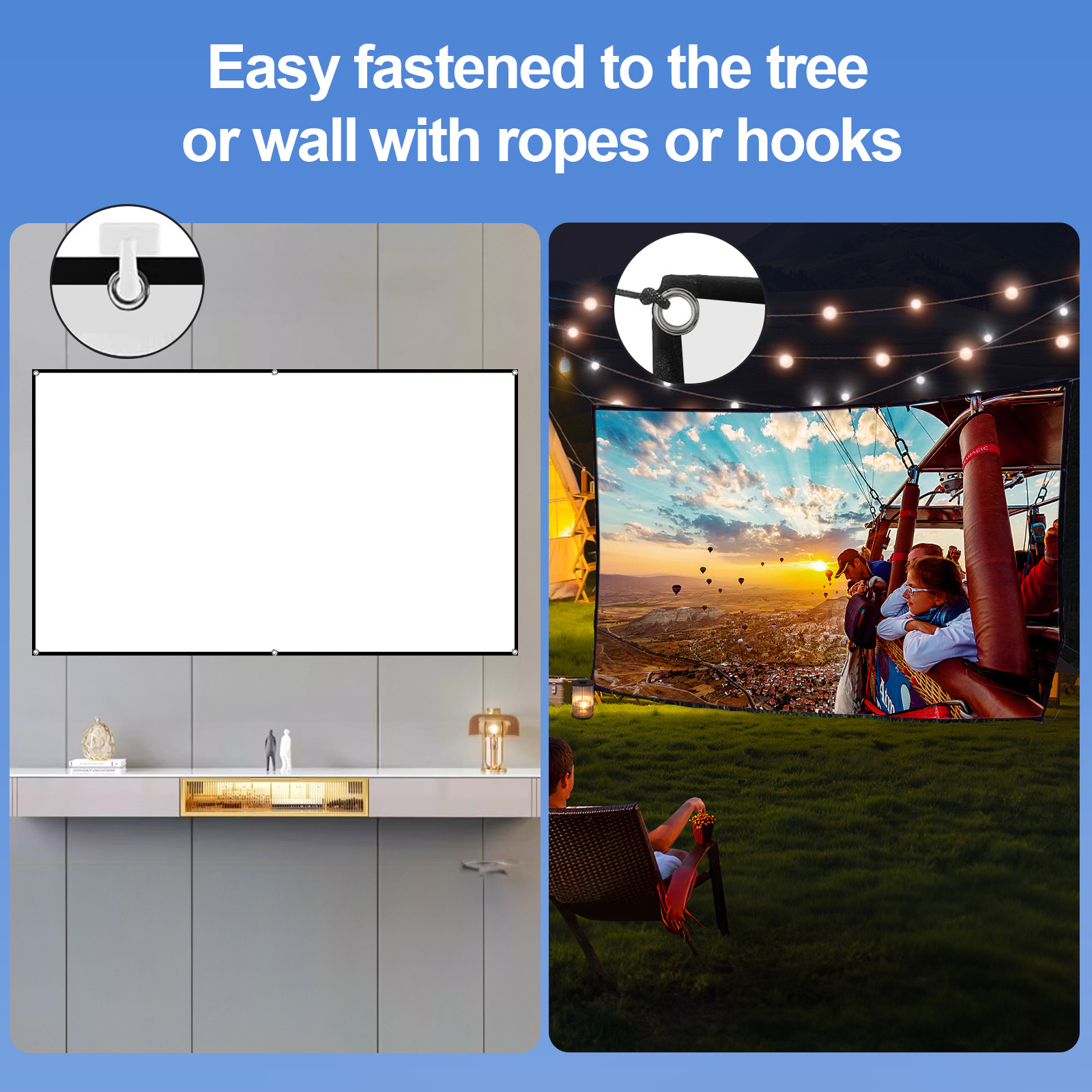 80-inch Portable HD Projector  - Home Cinema Portable 评论和价格