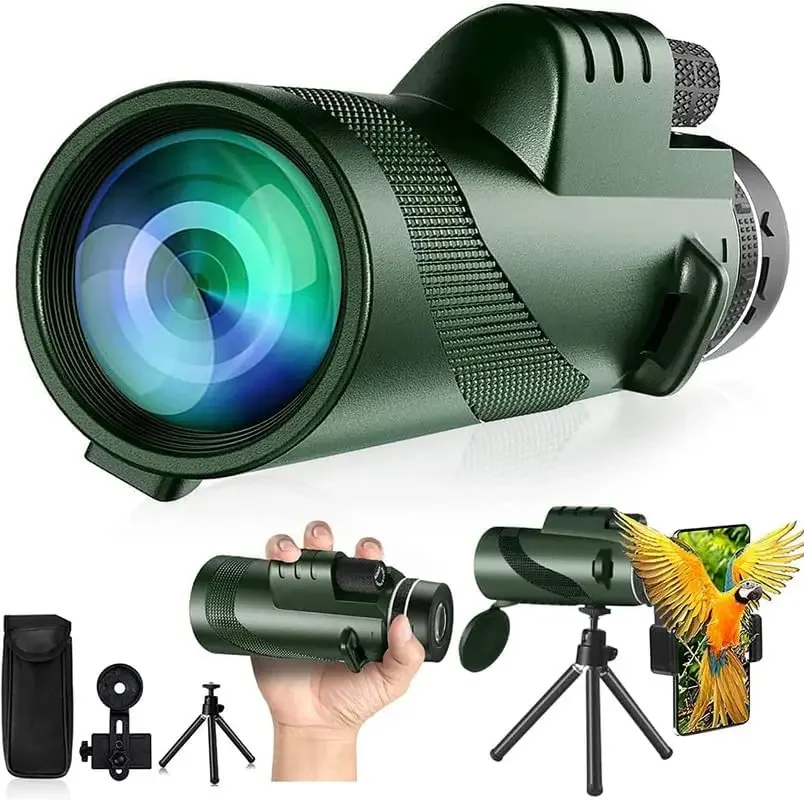 80x100 HD Monocular for Smartp - Home Cinema Center 评论和价格