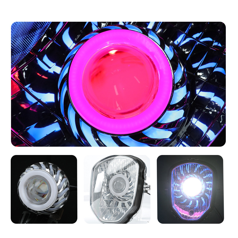 Multi Color Halo LED Motorcycl - Projector Lamp Replacement 评论和价格
