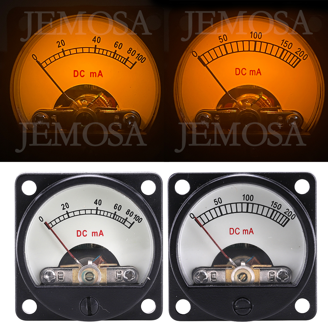 1PC 34mm Ammeter DC 100MA 200M - Home Cinema Hifi 评论和价格