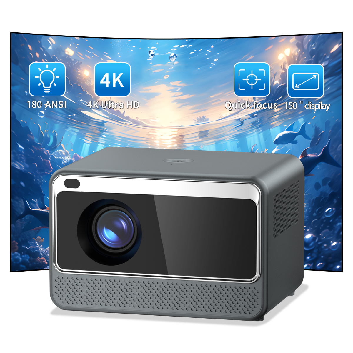 Mini Portable Full Hd Projecto - Home Cinema Tv Screen 评论和价格
